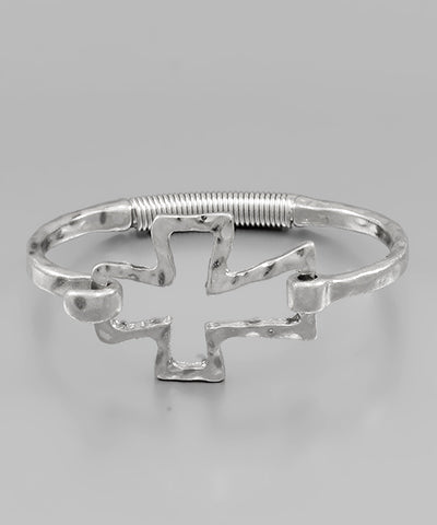 Clasp Cross Bracelet