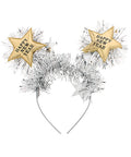 Happy New Year Tinsel Headband
