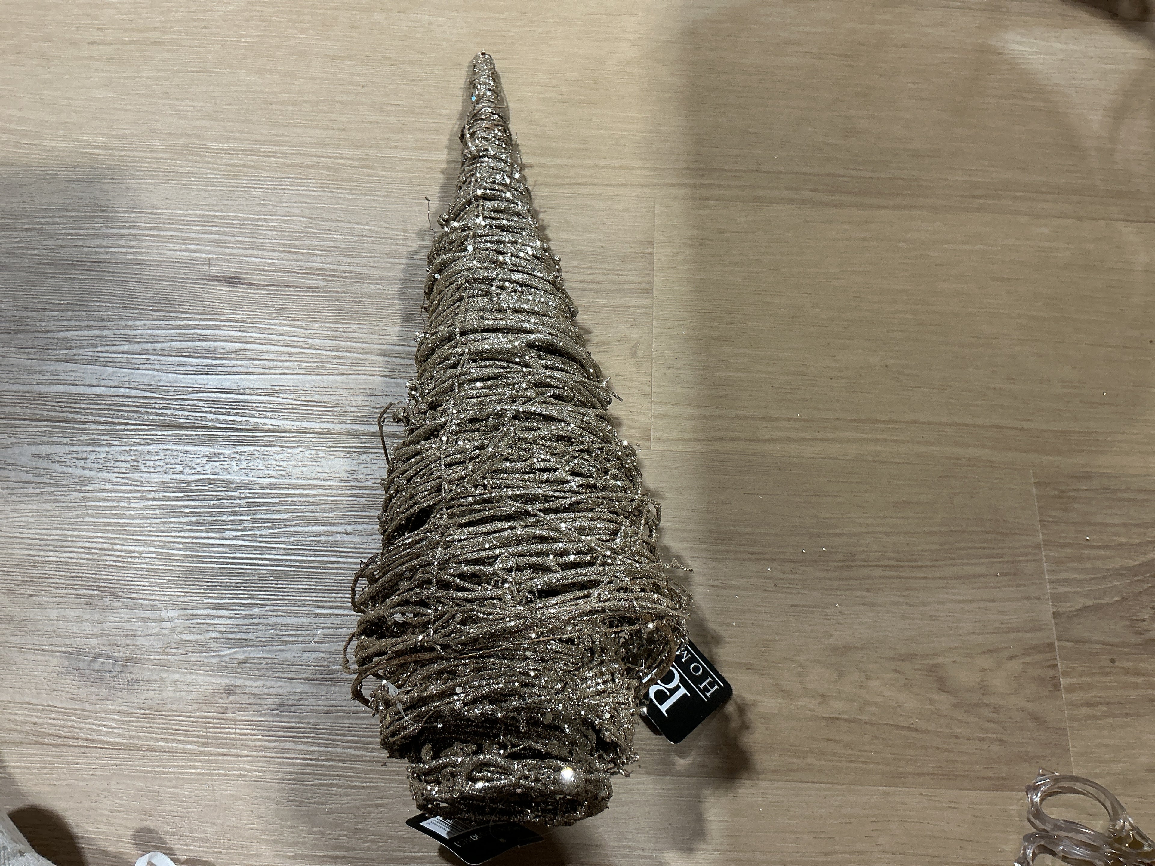 Gold glitter tree set