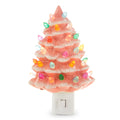 6" Vintage Pink Tree Night Light