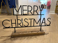 Merry Christmas Iron Word Stand