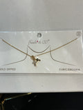 Double Small Cross Necklace