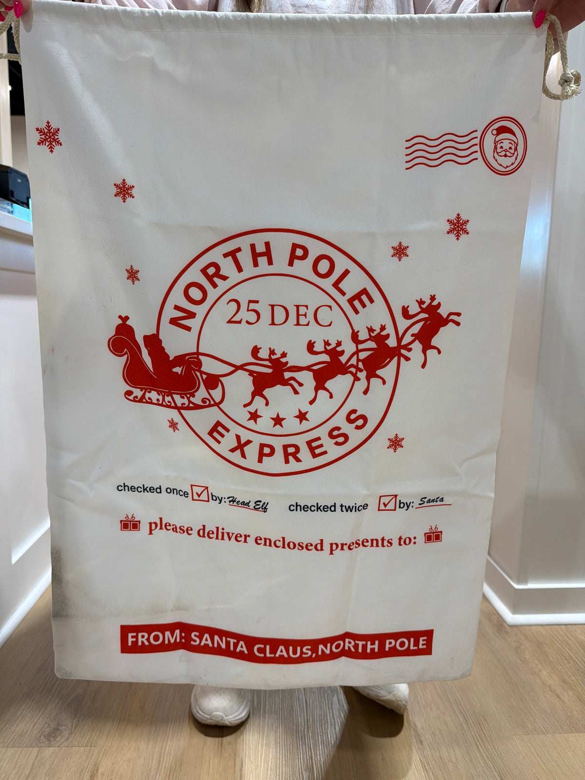 North Pole Santa Sack