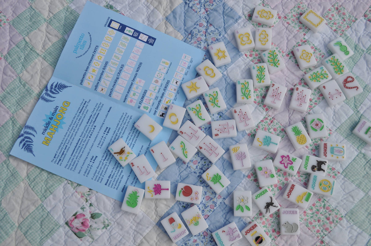 "Palmetto Tiles" SC Inspired Mahjong Set