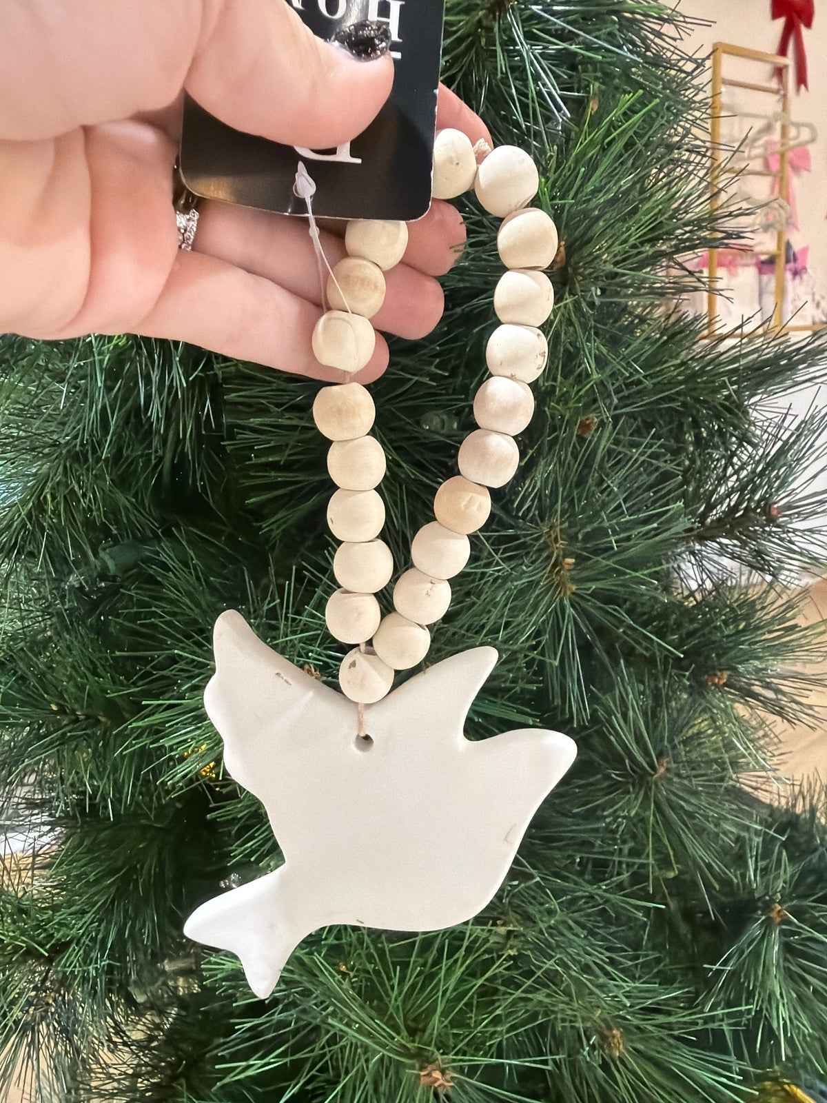 Ceramic Dover Beaded Ornament