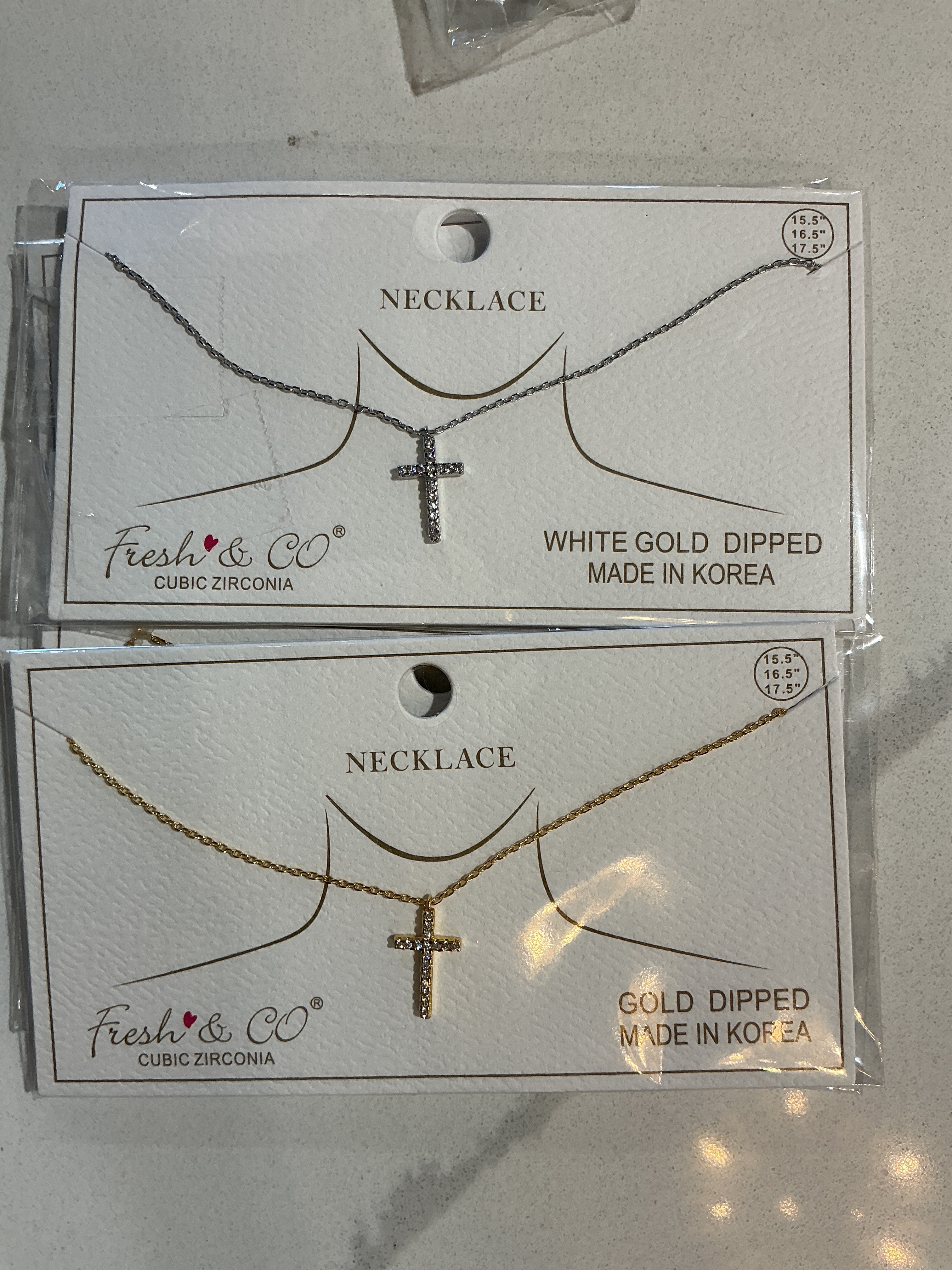 Pave Cross Necklace