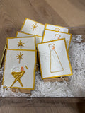 Nativity Easel Gold Plaque