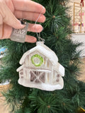 Snowy Barn Ornament