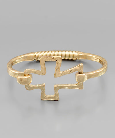Clasp Cross Bracelet
