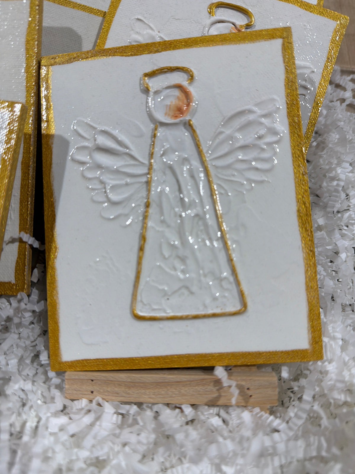 Nativity Easel Gold Plaque