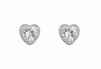 Diamond Heart Studs