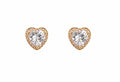 Diamond Heart Studs
