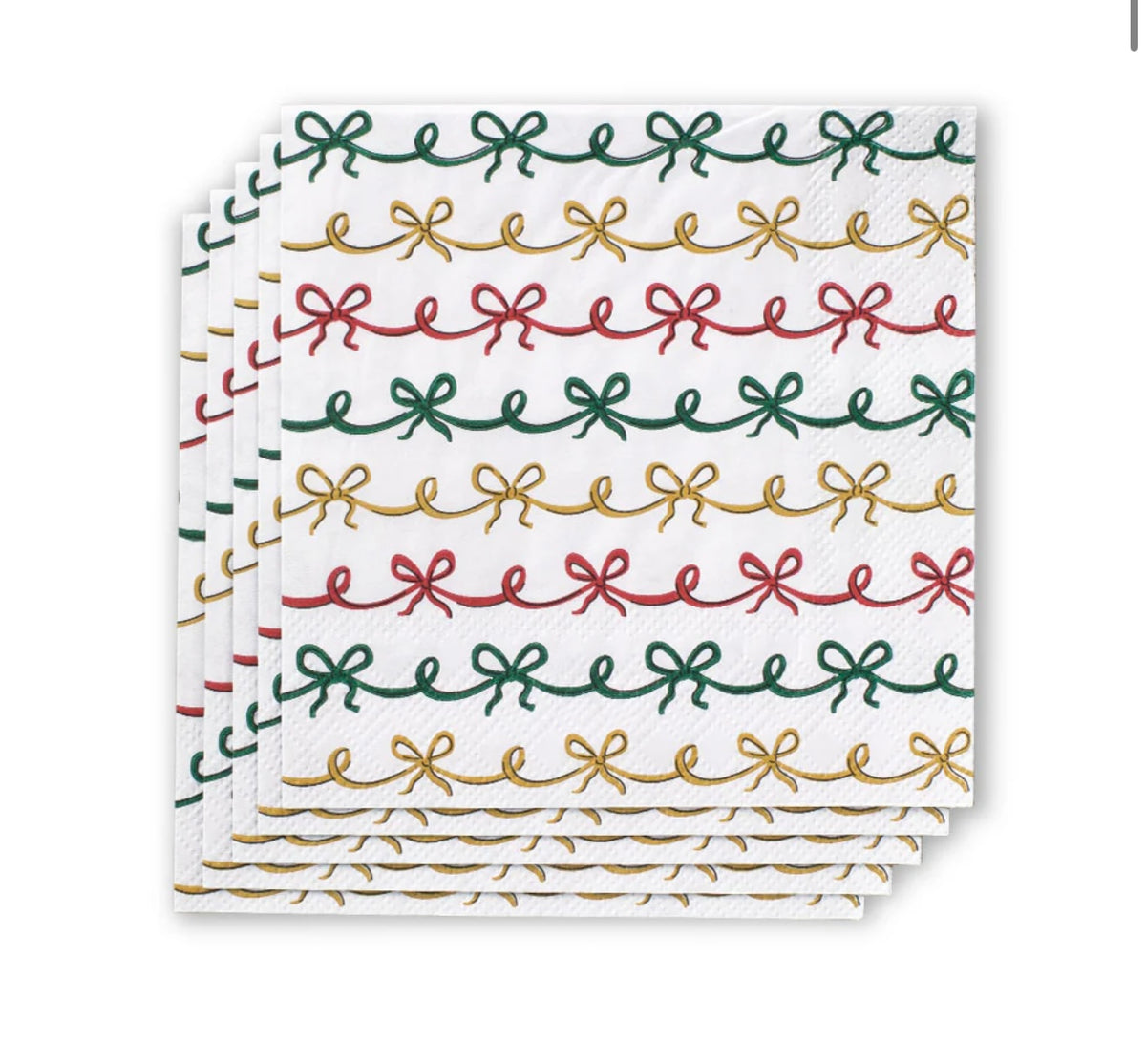 Christmas Bows Cocktail Napkins