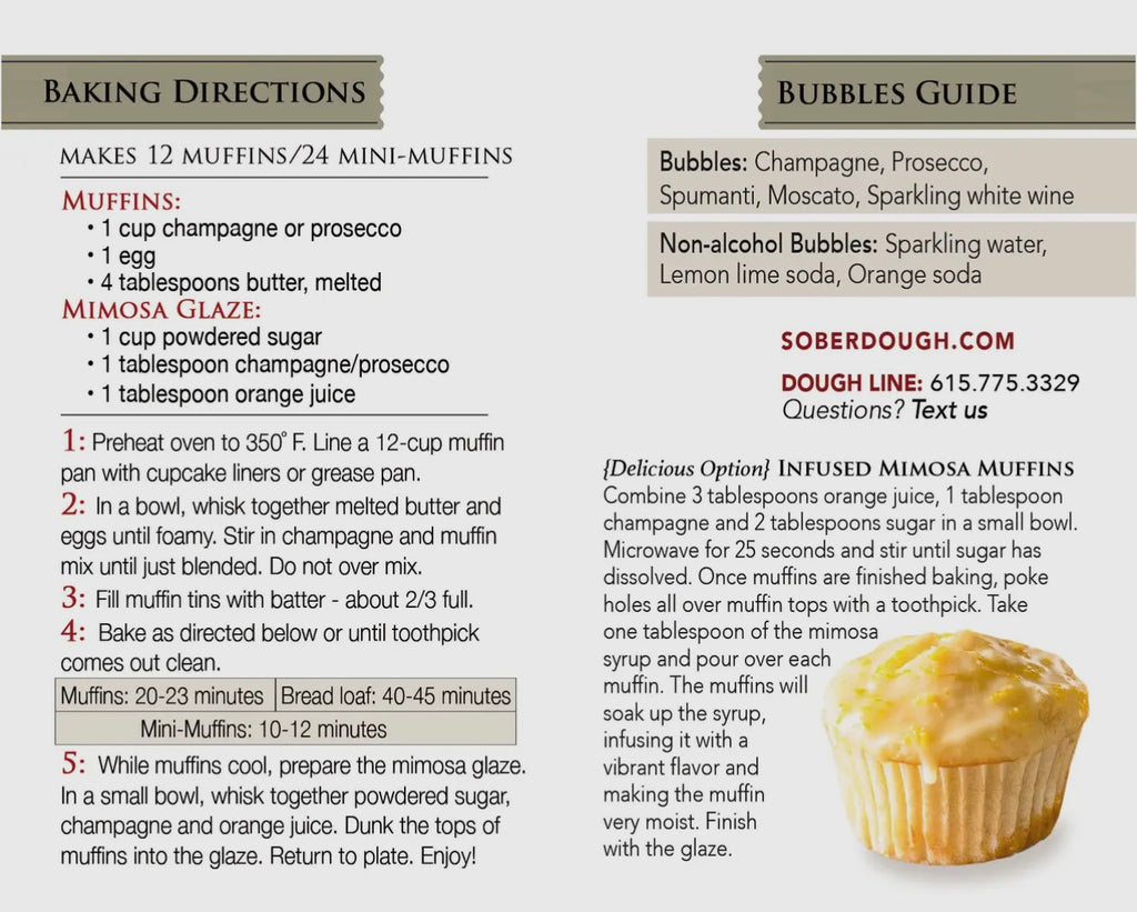 Soberdough - Mimosa Muffins