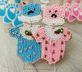 Gender Reveal Onesie Earrings