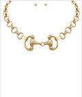 Linked Horse Bit Necklace