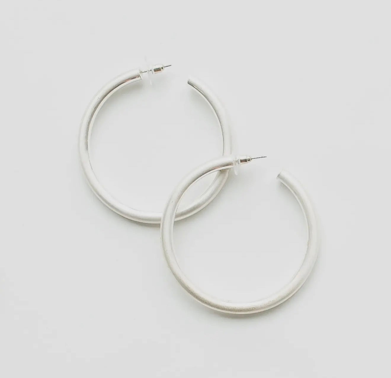 Estonia Silver Hoop Earrings