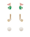 Golf Studs - Set of 3
