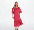 Monet Midi Dress pink