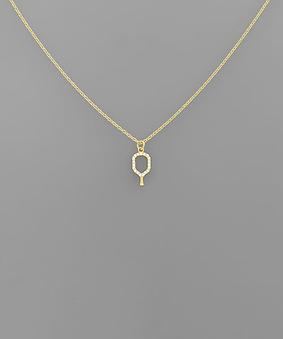 Pickleball Paddle Pendant Necklaces