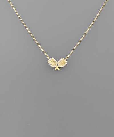 Pickleball Paddle Pendant Necklaces