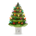 6" Vintage Green Tree Night Light