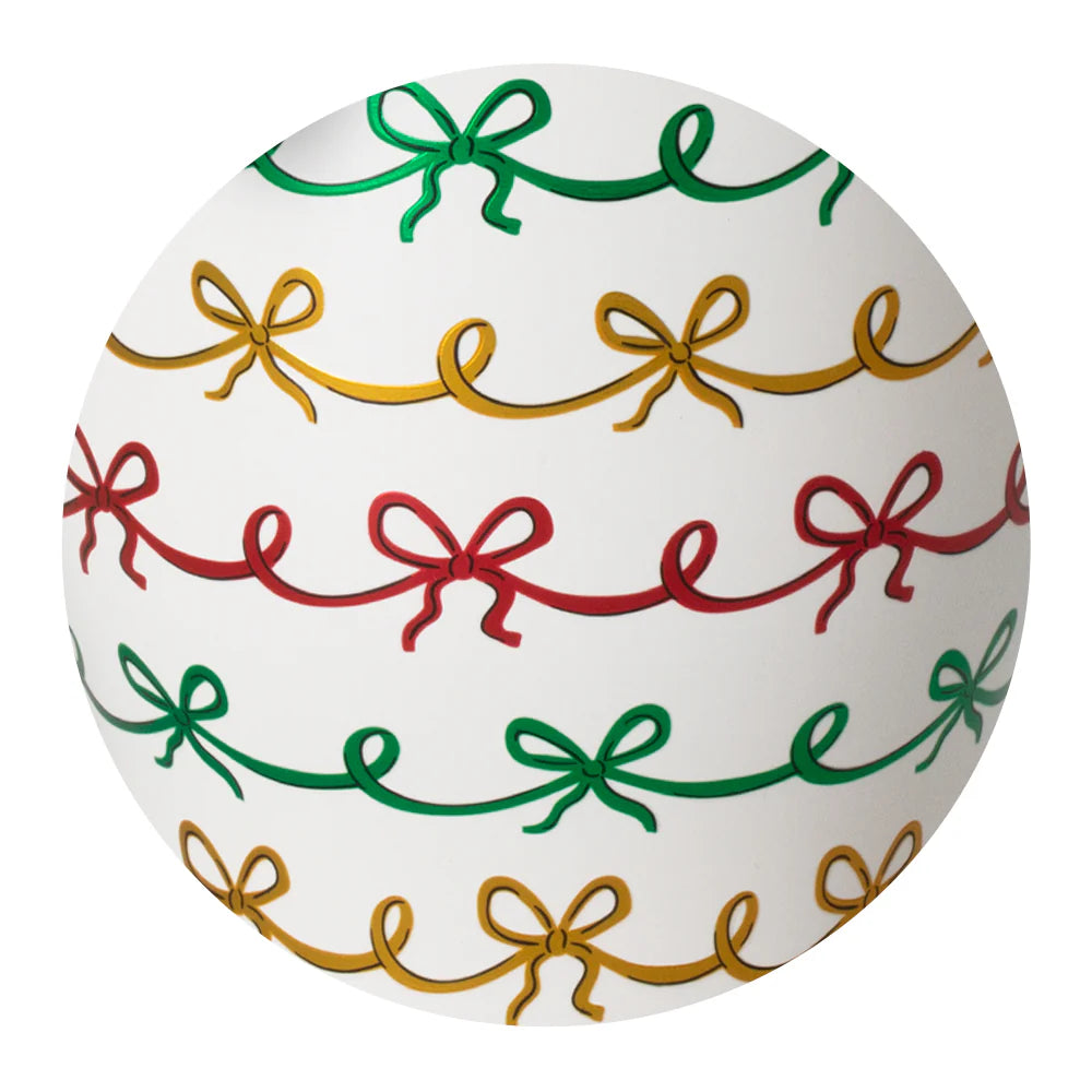 Christmas Bows Stemless Wine 12oz