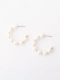 Miley Pearl Hoop Earrings