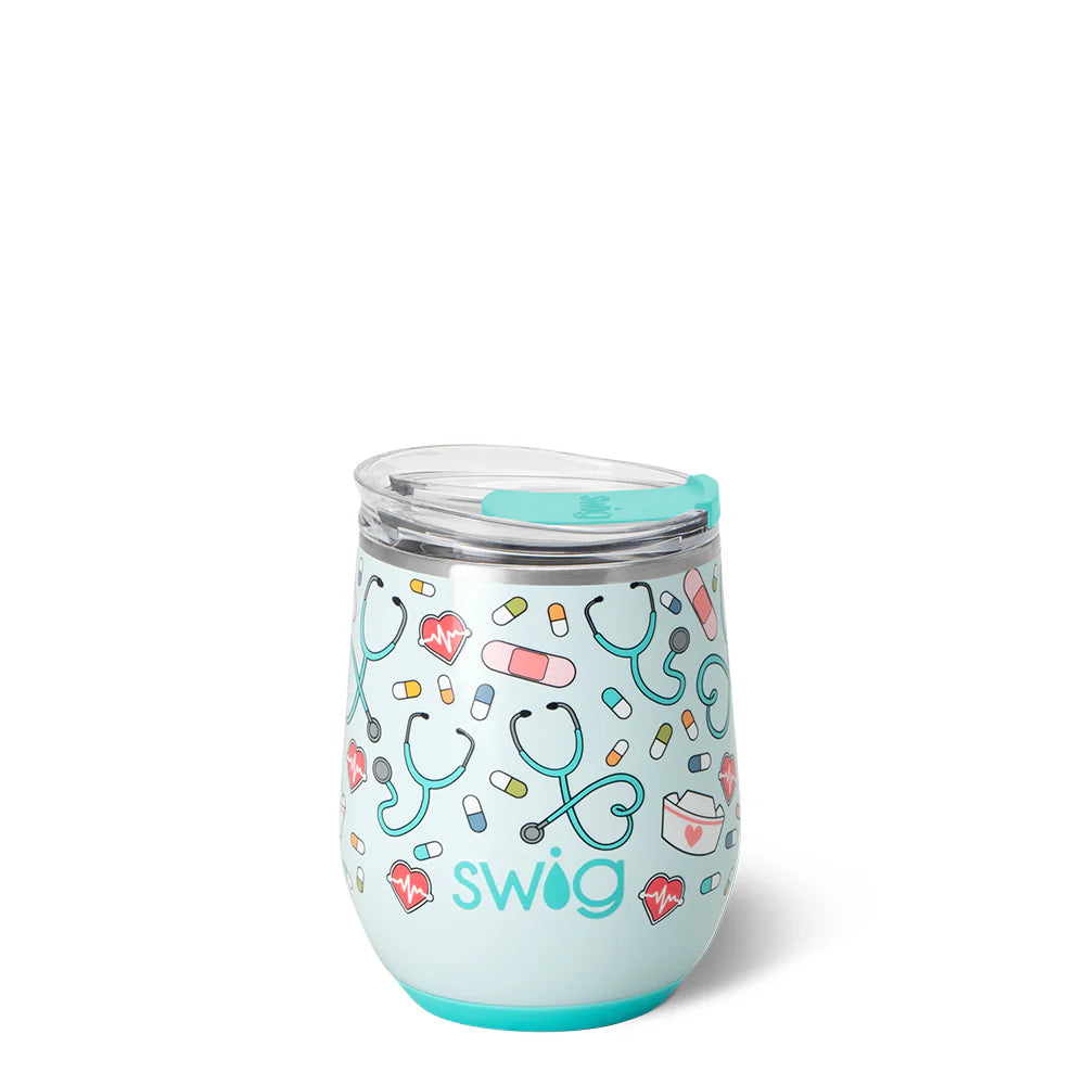 Scrub Life Stemless Wine Cup 12oz