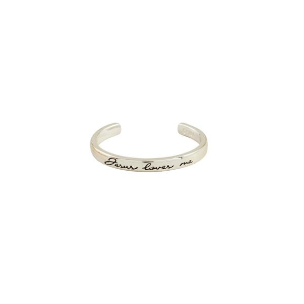 Children’s SILVER JESUS LOVES ME CUFF