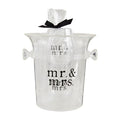 MR. AND MRS. ICE BUCKET & GLASSES SET