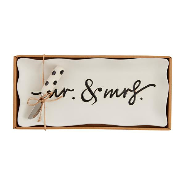 MR. AND MRS. HOSTESS TRAY SET