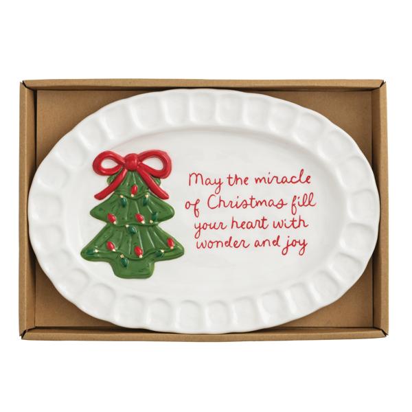 CHRISTMAS TREE SENTIMENT PLATE