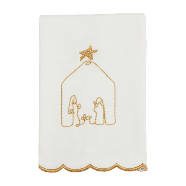 GOLD SCALLOP TOWEL