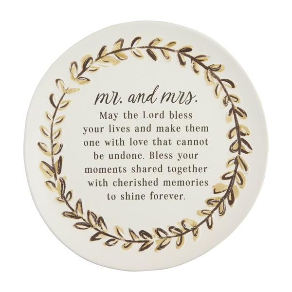 MR. AND MRS. BLESSINGS PLATE