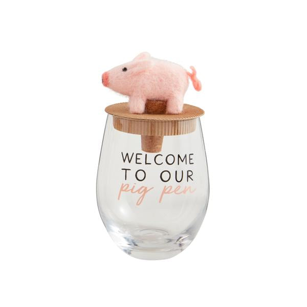 Farm Wine Glass Topper Set