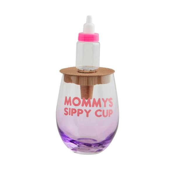 Wine Glass and Topper Set
