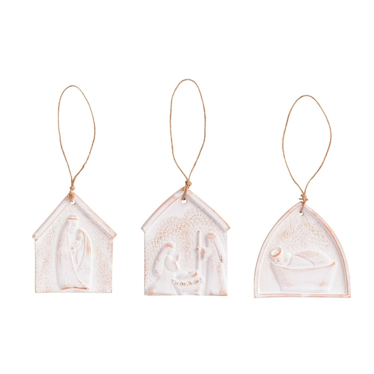 Nativity Lace Ornaments