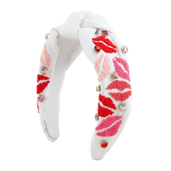 Valentines Beaded Headband
