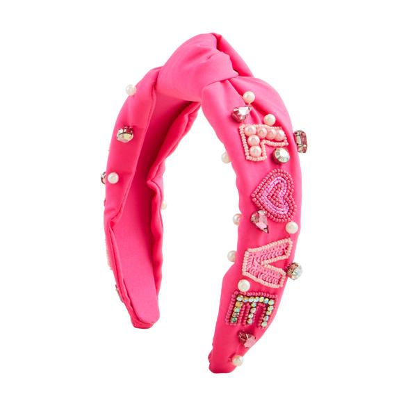 Valentines Beaded Headband