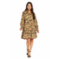 TAN POLLY TIERED DRESS