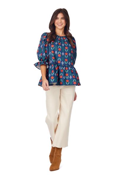 PIERCE FLOUNCE TOP