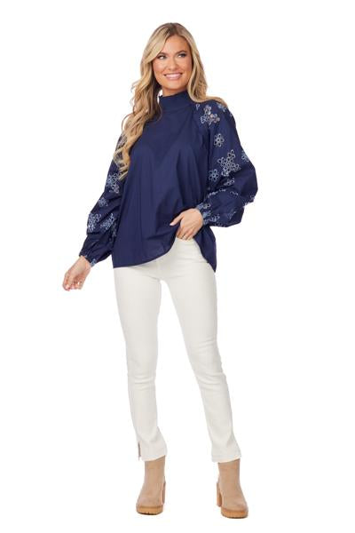 EMILIA EYELET TOP