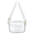 Gameday White Clear Crossbody+ Keychain Wallet