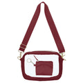 Gameday Maroon Clear Crossbody + Keychain Wallet