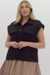 Quilted Collared Button Down Vest