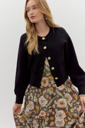 Knit Long sleeve Cropped Cardigan