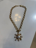 Pearl Burst Chain Necklace