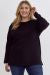 Ribbed round neck long sleeve top