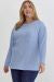 Ribbed round neck long sleeve top